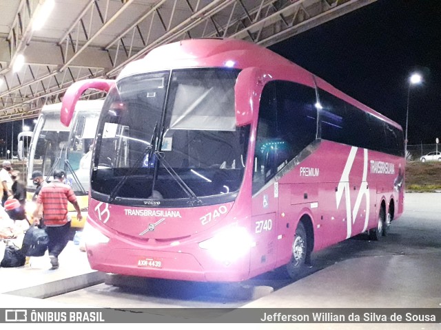 Transbrasiliana Transportes e Turismo 2740 na cidade de Brasília, Distrito Federal, Brasil, por Jefferson Willian da Silva de Sousa. Número da foto: #11446748.
