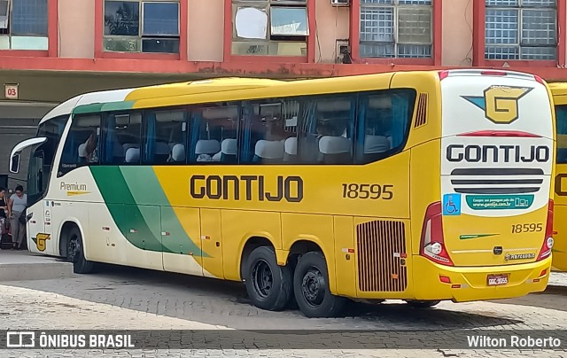 Empresa Gontijo de Transportes 18595 na cidade de Governador Valadares, Minas Gerais, Brasil, por Wilton Roberto. ID da foto: 11445789.