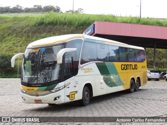 Empresa Gontijo de Transportes 19570 na cidade de João Monlevade, Minas Gerais, Brasil, por Antonio Carlos Fernandes. Número da foto: #11445163.