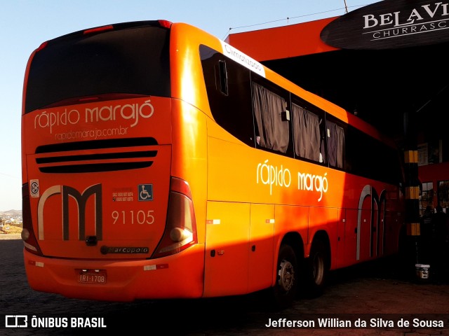 Rápido Marajó 91105 na cidade de Uruaçu, Goiás, Brasil, por Jefferson Willian da Silva de Sousa. Número da foto: #11446727.