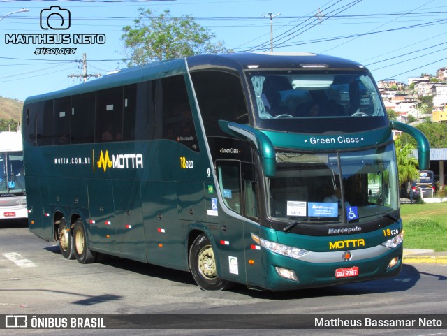 Viação Motta 18020 na cidade de Juiz de Fora, Minas Gerais, Brasil, por Mattheus Bassamar Neto. ID da foto: 11446496.