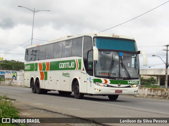 Empresa Gontijo de Transportes 14615 na cidade de Caruaru, Pernambuco, Brasil, por Lenilson da Silva Pessoa. ID da foto: 11446206.