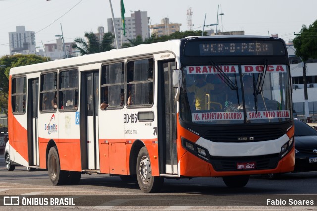 Belém Rio Transportes BD-196 na cidade de Belém, Pará, Brasil, por Fabio Soares. ID da foto: 11445102.