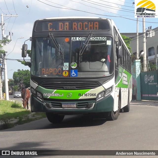 Transportes Mageli RJ 167.066 na cidade de São João de Meriti, Rio de Janeiro, Brasil, por Anderson Nascimento . Número da foto: #11446552.