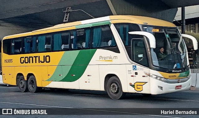 Empresa Gontijo de Transportes 19385 na cidade de Belo Horizonte, Minas Gerais, Brasil, por Hariel Bernades. Número da foto: #11445475.