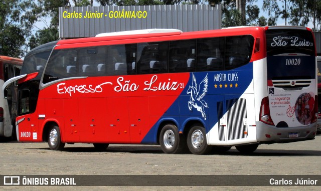 Expresso São Luiz 10020 na cidade de Goiânia, Goiás, Brasil, por Carlos Júnior. ID da foto: 11446880.