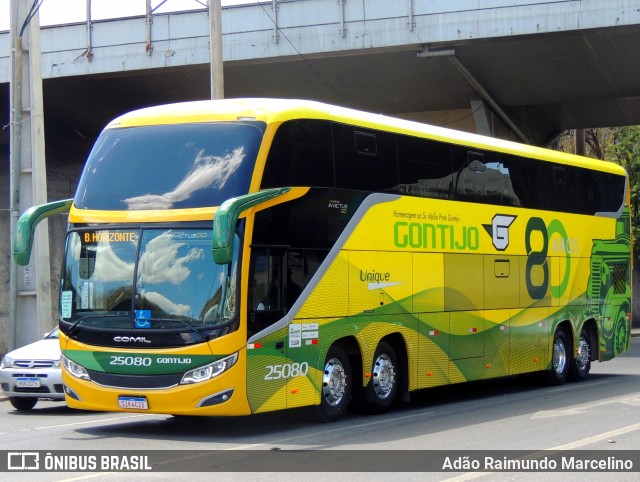 Empresa Gontijo de Transportes 25080 na cidade de Belo Horizonte, Minas Gerais, Brasil, por Adão Raimundo Marcelino. ID da foto: 11447998.