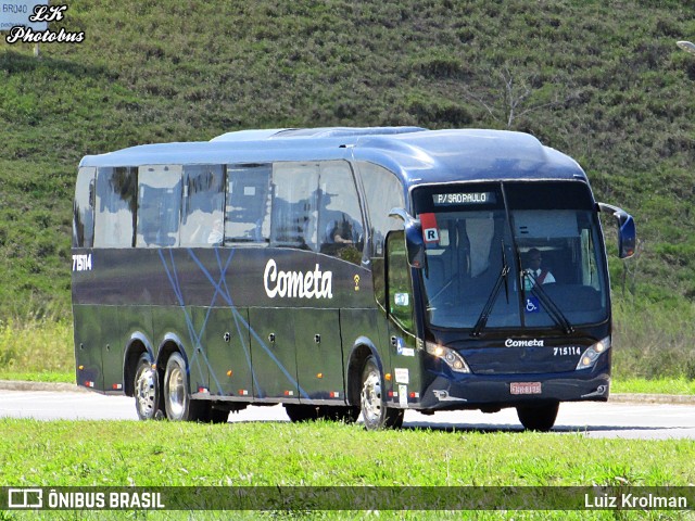 Viação Cometa 715114 na cidade de Juiz de Fora, Minas Gerais, Brasil, por Luiz Krolman. ID da foto: 11448510.