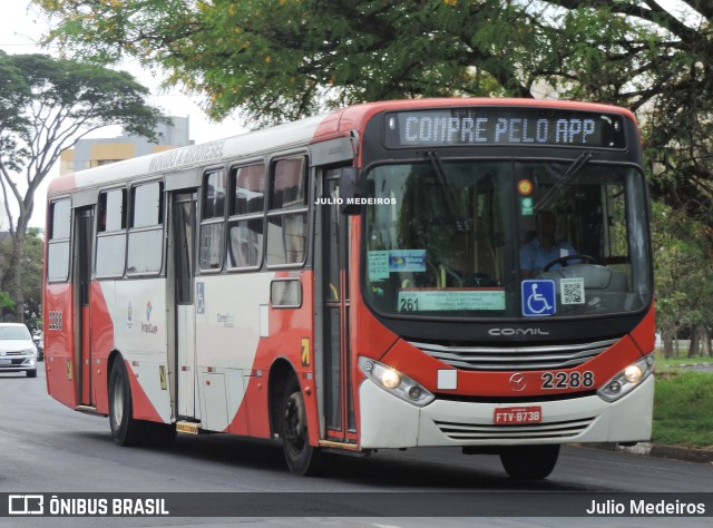 Expresso CampiBus 2288 na cidade de Campinas, São Paulo, Brasil, por Julio Medeiros. ID da foto: 11448028.