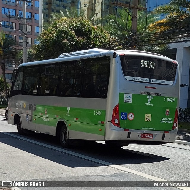 Transcooper > Norte Buss 1 6424 na cidade de São Paulo, São Paulo, Brasil, por Michel Nowacki. ID da foto: 11449296.