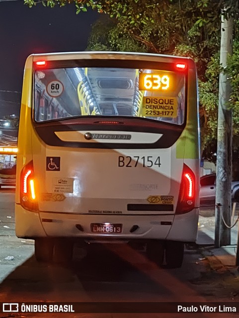 Caprichosa Auto Ônibus B27154 na cidade de Rio de Janeiro, Rio de Janeiro, Brasil, por Paulo Vitor Lima. Número da foto: #11449473.