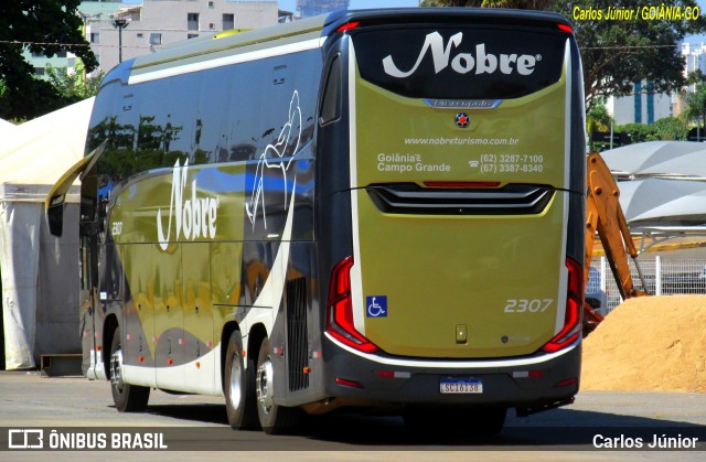 Nobre Transporte Turismo 2307 na cidade de Goiânia, Goiás, Brasil, por Carlos Júnior. ID da foto: 11449260.