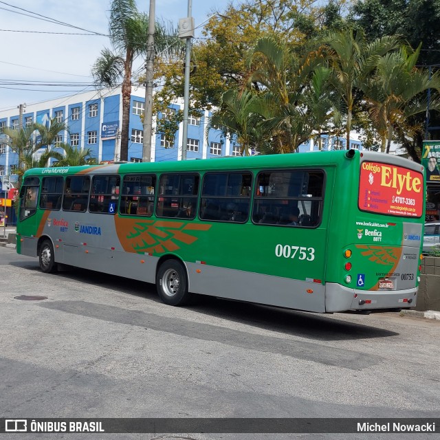 BBTT - Benfica Barueri Transporte e Turismo 00753 na cidade de Jandira, São Paulo, Brasil, por Michel Nowacki. Número da foto: #11449575.