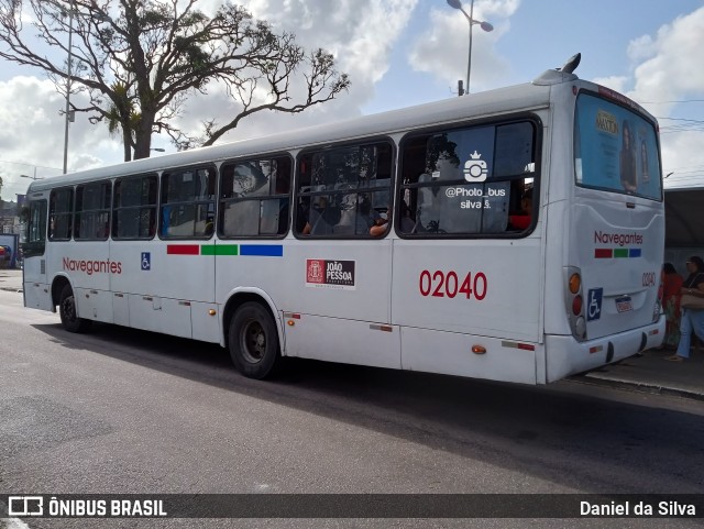 Consórcio Navegantes - 02 > Viação São Jorge > Transurb Transporte Urbano 02040 na cidade de João Pessoa, Paraíba, Brasil, por Daniel da Silva. Número da foto: #11448937.