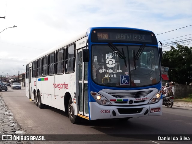 Consórcio Navegantes - 02 > Viação São Jorge > Transurb Transporte Urbano 02106 na cidade de João Pessoa, Paraíba, Brasil, por Daniel da Silva. Número da foto: #11448880.