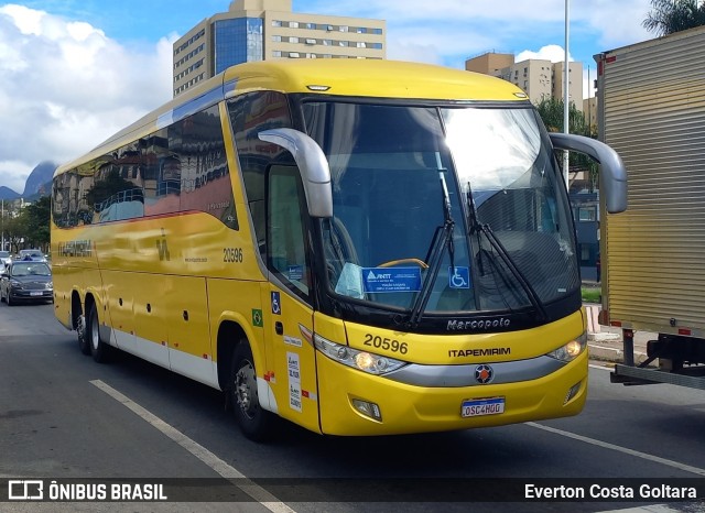 Viação Nova Itapemirim 20596 na cidade de Cariacica, Espírito Santo, Brasil, por Everton Costa Goltara. Número da foto: #11450423.