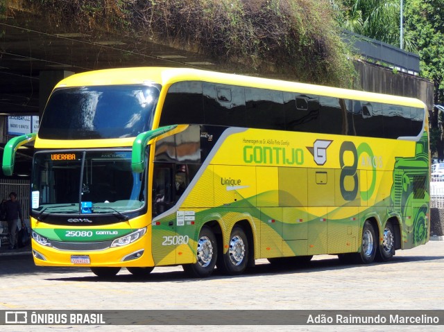 Empresa Gontijo de Transportes 25080 na cidade de Belo Horizonte, Minas Gerais, Brasil, por Adão Raimundo Marcelino. ID da foto: 11447996.