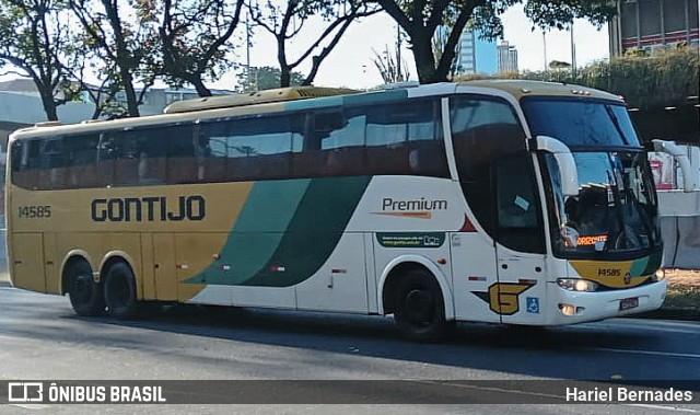 Empresa Gontijo de Transportes 14585 na cidade de Belo Horizonte, Minas Gerais, Brasil, por Hariel Bernades. ID da foto: 11447966.