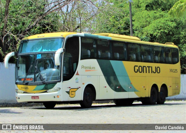 Empresa Gontijo de Transportes 14025 na cidade de Fortaleza, Ceará, Brasil, por David Candéa. ID da foto: 11449658.