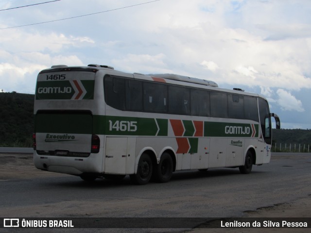 Empresa Gontijo de Transportes 14615 na cidade de Taquaritinga do Norte, Pernambuco, Brasil, por Lenilson da Silva Pessoa. ID da foto: 11449284.