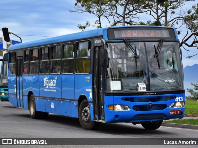 Biguaçu Transportes Coletivos Administração e Participação 413 na cidade de Florianópolis, Santa Catarina, Brasil, por Lucas Amorim. Número da foto: #11449499.