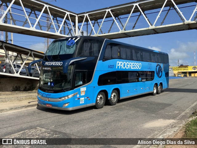 Auto Viação Progresso 6027 na cidade de São José de Mipibu, Rio Grande do Norte, Brasil, por Alison Diego Dias da Silva. ID da foto: 11452662.