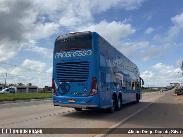 Auto Viação Progresso 6027 na cidade de Goianinha, Rio Grande do Norte, Brasil, por Alison Diego Dias da Silva. ID da foto: 11452671.