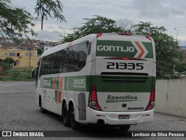 Empresa Gontijo de Transportes 21335 na cidade de Caruaru, Pernambuco, Brasil, por Lenilson da Silva Pessoa. ID da foto: 11453213.