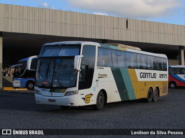 Empresa Gontijo de Transportes 12875 na cidade de Caruaru, Pernambuco, Brasil, por Lenilson da Silva Pessoa. ID da foto: 11453154.