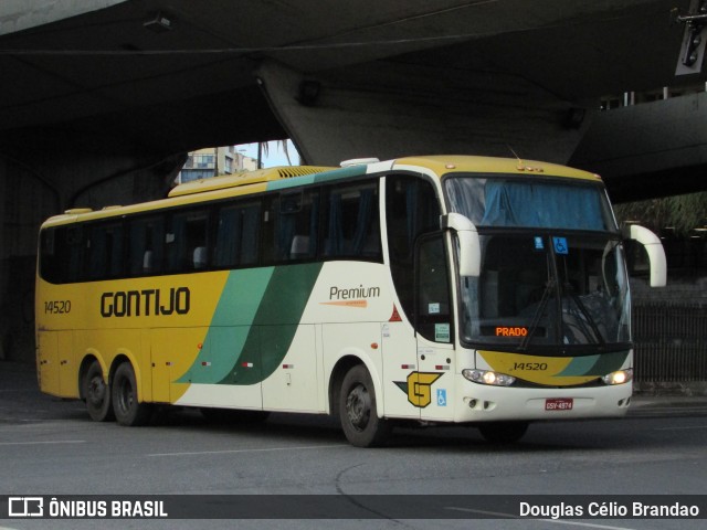 Empresa Gontijo de Transportes 14520 na cidade de Belo Horizonte, Minas Gerais, Brasil, por Douglas Célio Brandao. ID da foto: 11451987.