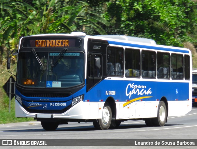 Expresso Garcia RJ 135.008 na cidade de Paracambi, Rio de Janeiro, Brasil, por Leandro de Sousa Barbosa. ID da foto: 11453783.