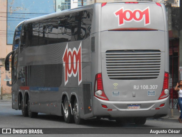 Auto Viação 1001 RJ 108.307 na cidade de Nova Iguaçu, Rio de Janeiro, Brasil, por Augusto César. ID da foto: 11452435.