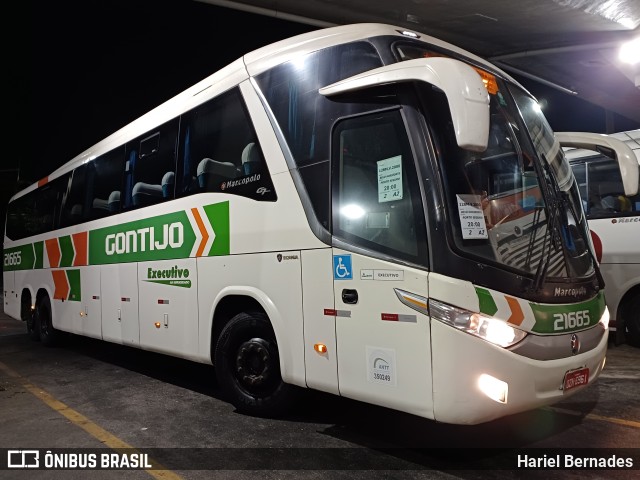 Empresa Gontijo de Transportes 21665 na cidade de Belo Horizonte, Minas Gerais, Brasil, por Hariel Bernades. Número da foto: #11452207.