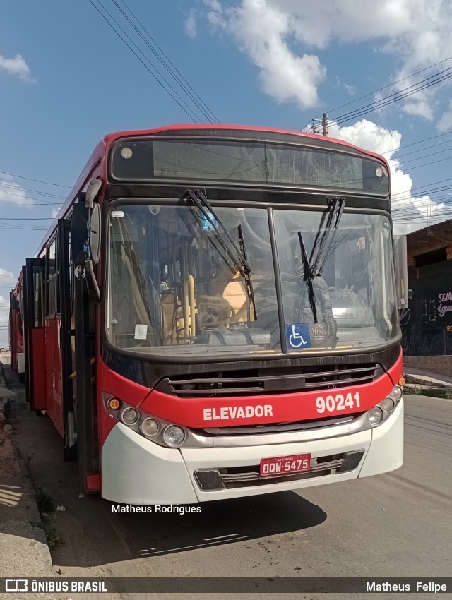 Companhia Coordenadas de Transportes 90241 na cidade de Ribeirão das Neves, Minas Gerais, Brasil, por Matheus  Felipe. ID da foto: 11453521.