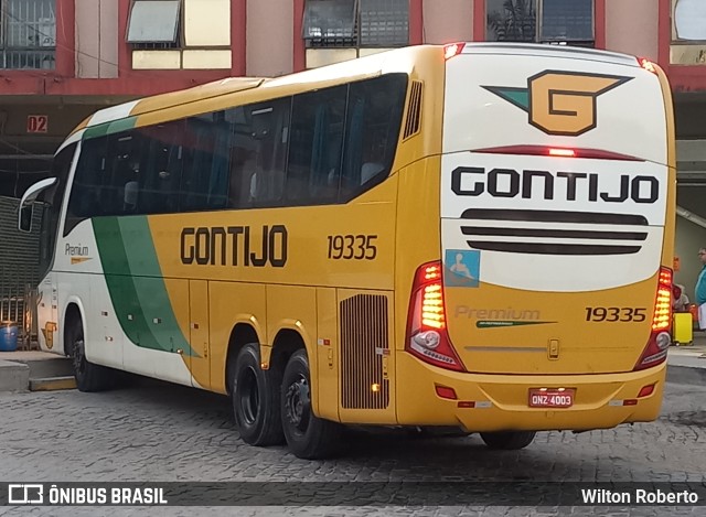 Empresa Gontijo de Transportes 19335 na cidade de Governador Valadares, Minas Gerais, Brasil, por Wilton Roberto. ID da foto: 11453376.