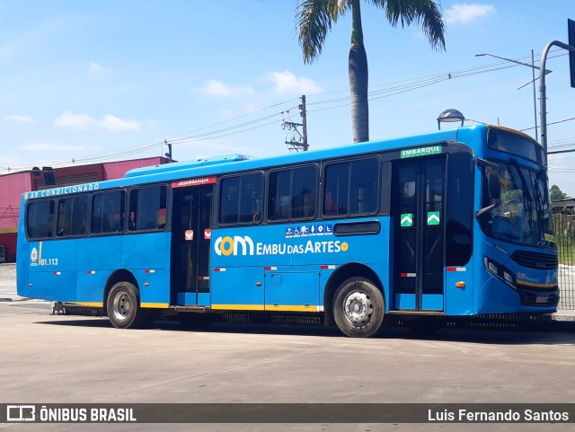 JTP Transportes - COM Embu das Artes 01.113 na cidade de Embu das Artes, São Paulo, Brasil, por Luis Fernando Santos. Número da foto: #11453352.