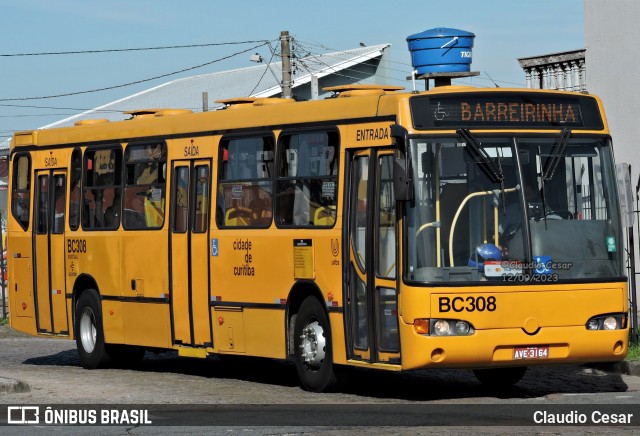 Transporte Coletivo Glória BC308 na cidade de Curitiba, Paraná, Brasil, por Claudio Cesar. ID da foto: 11456471.