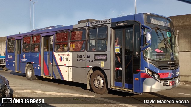 Auto Viação Bragança Metropolitana > Viação Raposo Tavares 12.899 na cidade de Cotia, São Paulo, Brasil, por David Macedo Rocha. Número da foto: #11454082.