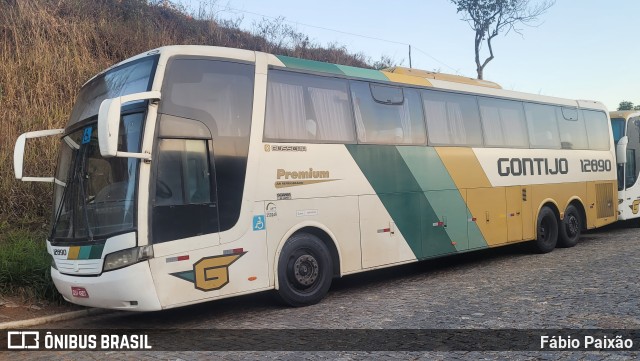 Empresa Gontijo de Transportes 12890 na cidade de João Monlevade, Minas Gerais, Brasil, por Fábio Paixão. Número da foto: #11454643.