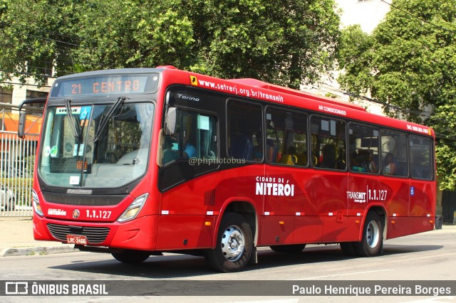 Auto Lotação Ingá 1.1.127 na cidade de Niterói, Rio de Janeiro, Brasil, por Paulo Henrique Pereira Borges. Número da foto: #11455316.