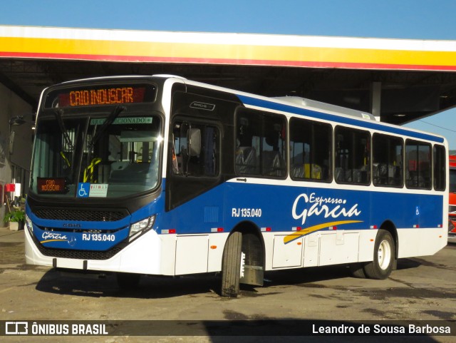 Expresso Garcia RJ 135.040 na cidade de Paracambi, Rio de Janeiro, Brasil, por Leandro de Sousa Barbosa. ID da foto: 11453905.