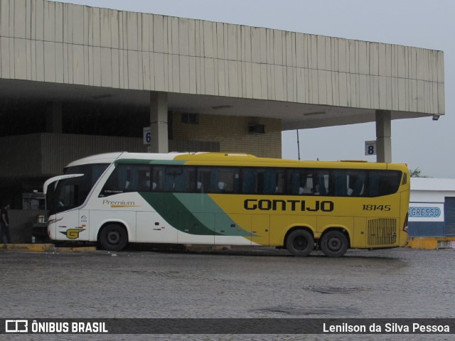 Empresa Gontijo de Transportes 18145 na cidade de Caruaru, Pernambuco, Brasil, por Lenilson da Silva Pessoa. ID da foto: 11455487.