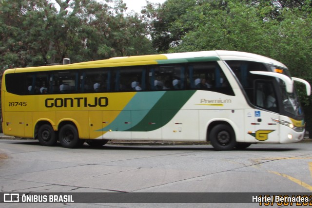 Empresa Gontijo de Transportes 18745 na cidade de São Paulo, São Paulo, Brasil, por Hariel Bernades. ID da foto: 11456419.