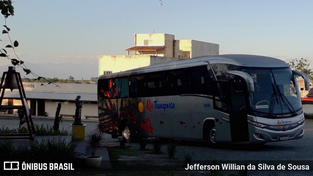 Rio Transportes e Turismo 9998 na cidade de Guaratinguetá, São Paulo, Brasil, por Jefferson Willian da Silva de Sousa. ID da foto: 11454682.