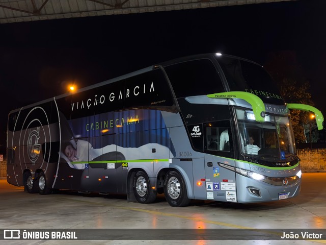 Viação Garcia 86006 na cidade de Maringá, Paraná, Brasil, por João Victor. ID da foto: 11456230.