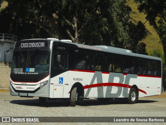 Auto Viação ABC RJ 105.043 na cidade de Paracambi, Rio de Janeiro, Brasil, por Leandro de Sousa Barbosa. ID da foto: 11454014.