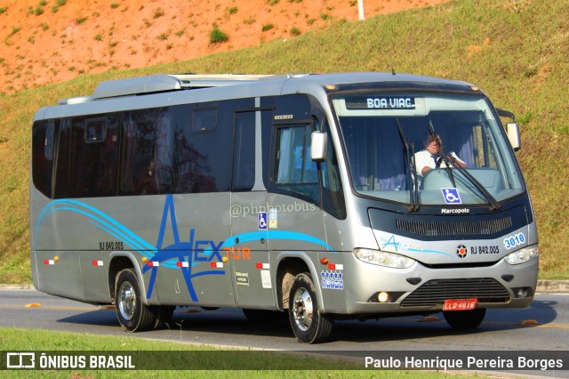 Alextur Transporte e Turismo 3010 na cidade de Aparecida, São Paulo, Brasil, por Paulo Henrique Pereira Borges. ID da foto: 11454325.