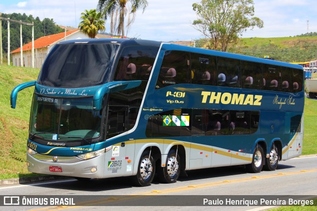 Transportes Thomaz 1401 na cidade de Aparecida, São Paulo, Brasil, por Paulo Henrique Pereira Borges. ID da foto: 11456168.