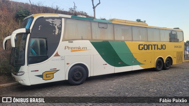 Empresa Gontijo de Transportes 14430 na cidade de João Monlevade, Minas Gerais, Brasil, por Fábio Paixão. ID da foto: 11454639.