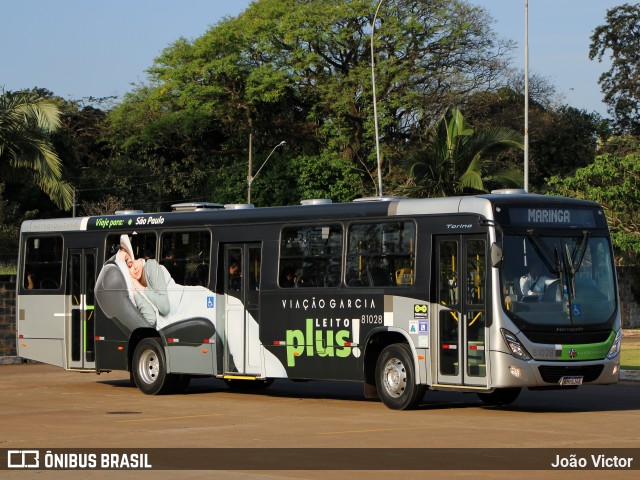 Viação Garcia 81028 na cidade de Maringá, Paraná, Brasil, por João Victor. ID da foto: 11456494.